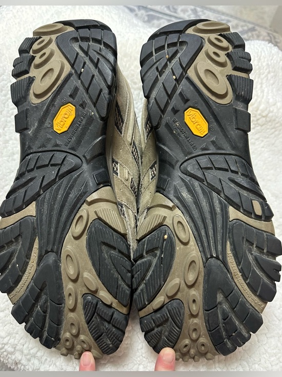 Merrell Men’s Moab 2 Ventilator Trail Trek Hiking Shoes Vibram Size 12 Walnut main image 2